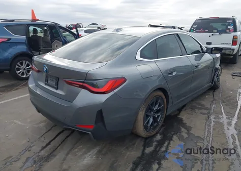 2025 BMW I4 Gran Coupe Edrive40 z USA, uszkodzony, nr VIN WBY23HD09SFU19276